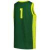 #1 Oregon Ducks Nike Youth Replica Basketball Jersey - Green - Detail View