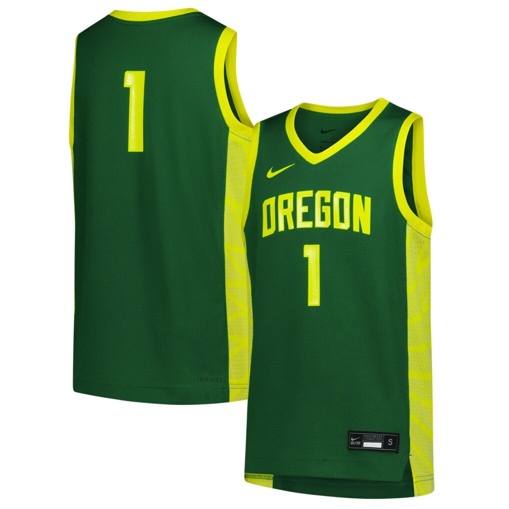 #1 Oregon Ducks Nike Youth Replica Basketball Jersey