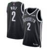 Daniel Wolf Brooklyn Nets Nike Unisex Swingman Badge Jersey - Black - - Front View