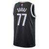 Ben Saraf Brooklyn Nets Nike Unisex Swingman Badge Jersey - Black - - Detail View