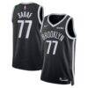 Ben Saraf Brooklyn Nets Nike Unisex Swingman Badge Jersey - Black - - Front View