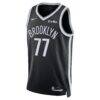 Ben Saraf Brooklyn Nets Nike Unisex Swingman Badge Jersey - Black - - Side View