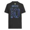 Lionel Messi Argentina National Team adidas Youth 2026 Away Jersey Hook Name & Number T-Shirt - Black - Detail View