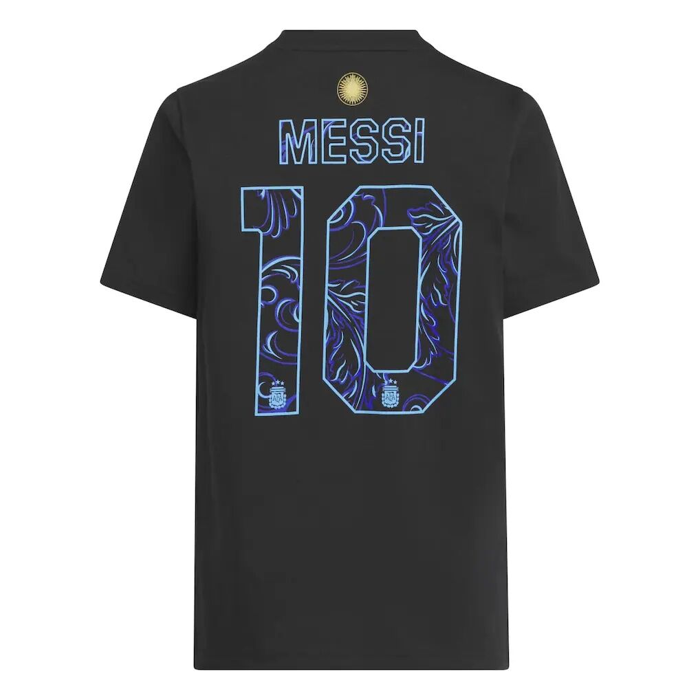 Lionel Messi Argentina National Team adidas Youth 2026 Away Jersey Hook Name & Number T-Shirt