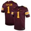 Darius Taylor Minnesota Golden Gophers Nike Home Men's NIL Football Game Jersey - - Front View