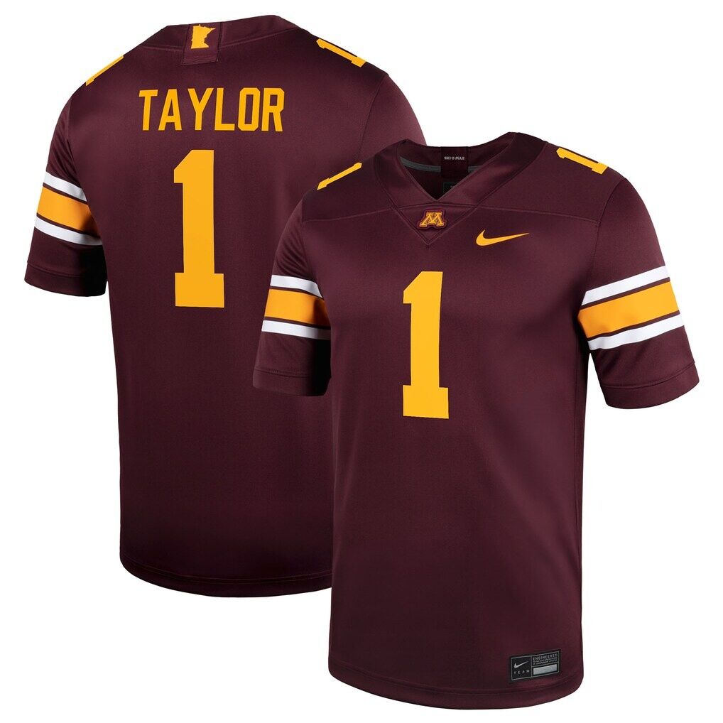 Darius Taylor Minnesota Golden Gophers Nike Home Men's NIL Football Game Jersey - Maroon