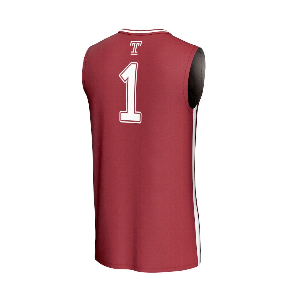 #1 Temple Owls GameDay Greats Unisex Lightweight Basketball Jersey - Cherry