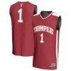 #1 Temple Owls GameDay Greats Unisex Lightweight Basketball Jersey - - Front View