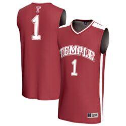 #1 Temple Owls GameDay Greats Unisex Lightweight Basketball Jersey - - Front View