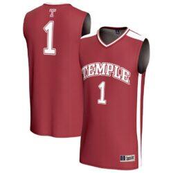 #1 Temple Owls GameDay Greats Youth Lightweight Basketball Jersey - - Front View