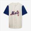 New York Mets Profile Big & Tall Two-Color Fashion Jersey - - Side View