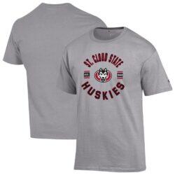 St. Cloud State Huskies Champion Jersey T-Shirt - Gray - Front View