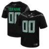 Oregon Ducks Nike Youth Replica Custom Football Jersey - Black - Front View