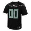 Oregon Ducks Nike Youth Replica Custom Football Jersey - Black - Side View