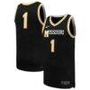 #1 Missouri Tigers Nike Replica Basketball Jersey - Black - Front View