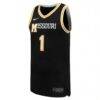 #1 Missouri Tigers Nike Replica Basketball Jersey - Black - Side View
