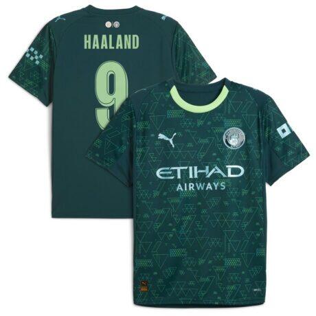 Erling Haaland Manchester City Puma x EA SPORTS FC 2025/26 Fourth Jersey - Green - Front View