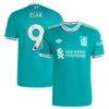 Alexander Isak Liverpool adidas 2025/26 Third Authentic Player Jersey - Green - Front View
