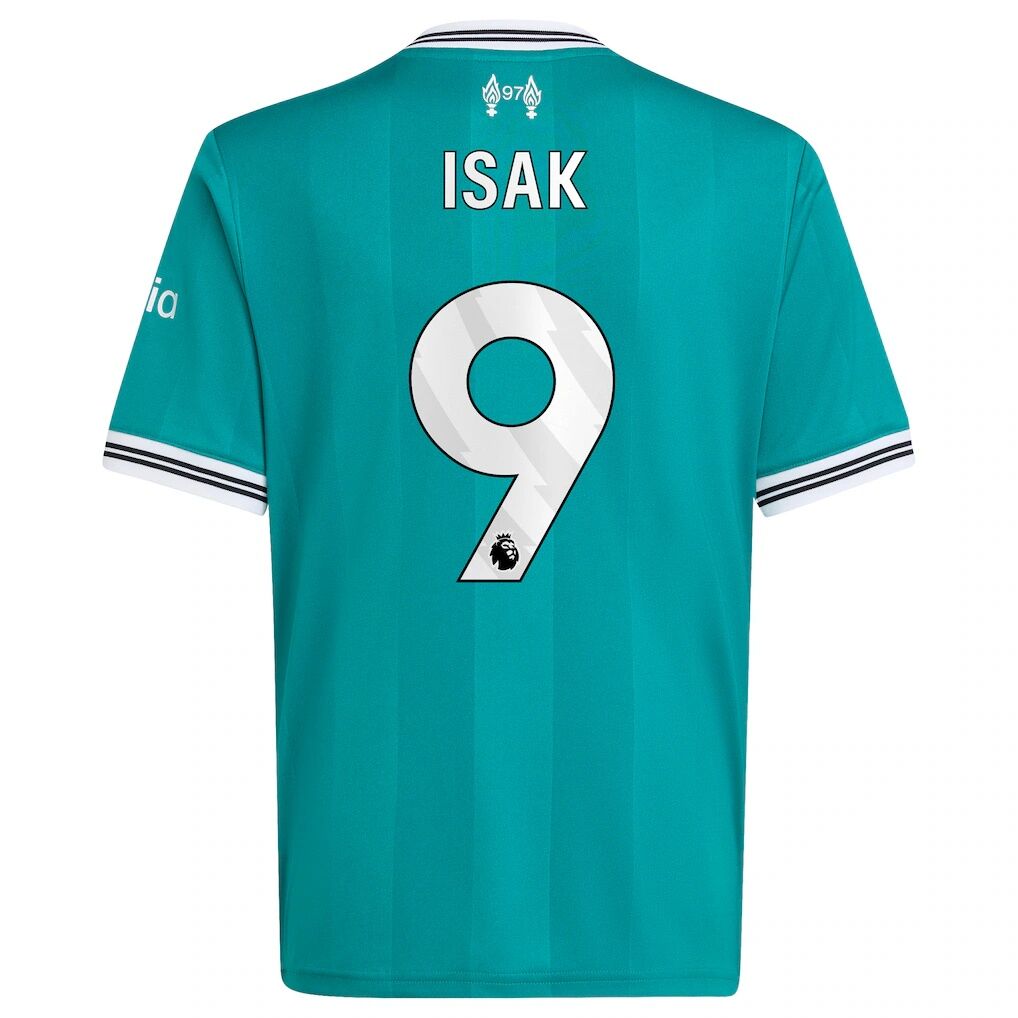 Alexander Isak Liverpool adidas Youth 2025/26 Third Replica Player Jersey