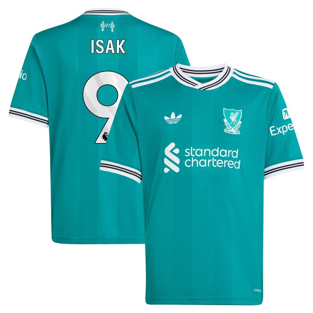 Alexander Isak Liverpool adidas Youth 2025/26 Third Replica Player Jersey