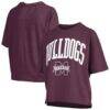 Mississippi State Bulldogs Pressbox Women's Nelson T-Shirt - - Front View