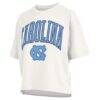 North Carolina Tar Heels Pressbox Women's Nelson T-Shirt - White - Side View
