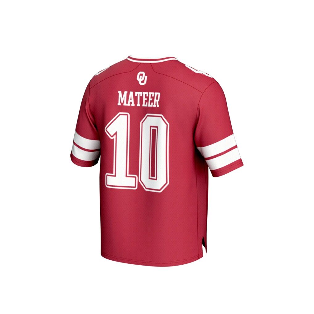 John Mateer Oklahoma Sooners GameDay Greats Youth NIL Lightweight Football Player Jersey