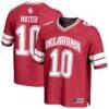 John Mateer Oklahoma Sooners GameDay Greats Youth NIL Lightweight Football Player Jersey - Crimson - Front View