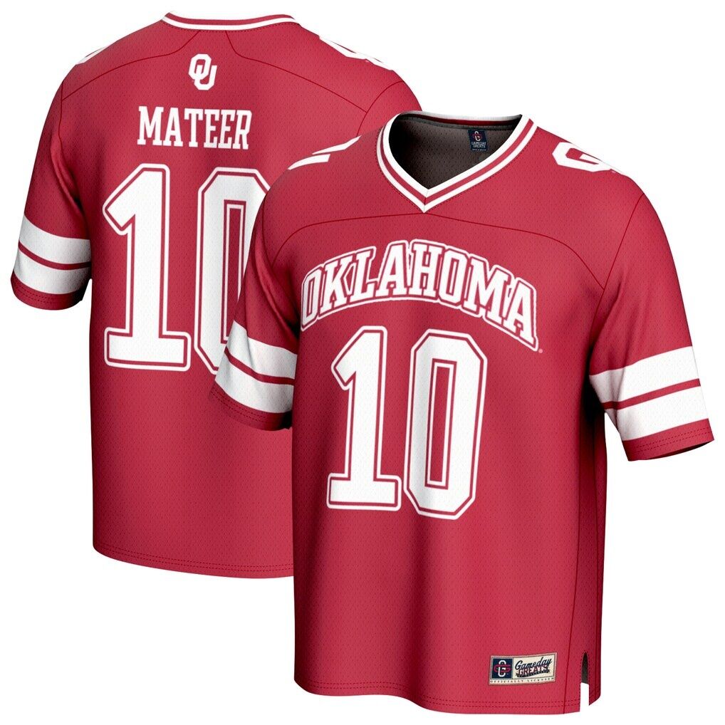 John Mateer Oklahoma Sooners GameDay Greats Youth NIL Lightweight Football Player Jersey