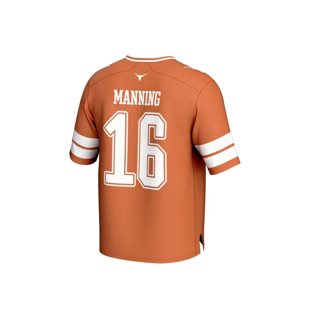 Arch Manning Texas Longhorns GameDay Greats Youth NIL Lightweight Football Player Jersey - Texas Orange