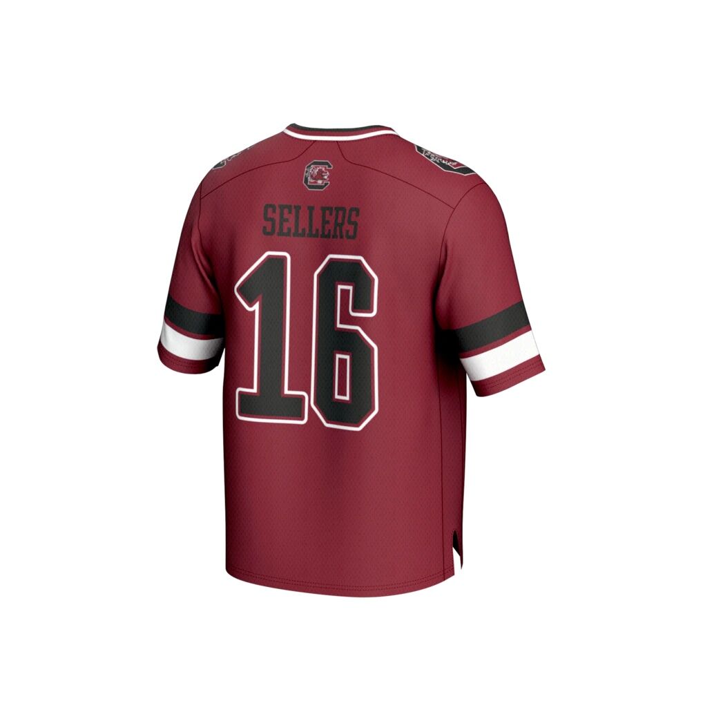 LaNorris Sellers South Carolina Gamecocks GameDay Greats Youth NIL Lightweight Football Player Jersey - Garnet