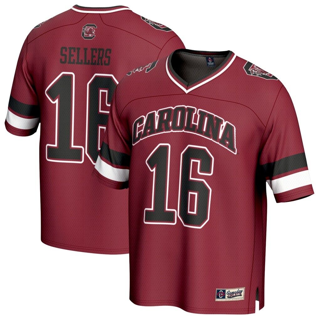 LaNorris Sellers South Carolina Gamecocks GameDay Greats Youth NIL Lightweight Football Player Jersey - Garnet