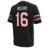 LaNorris Sellers South Carolina Gamecocks Under Armour Alternate NIL Football Replica Player Jersey - Black - Detail View