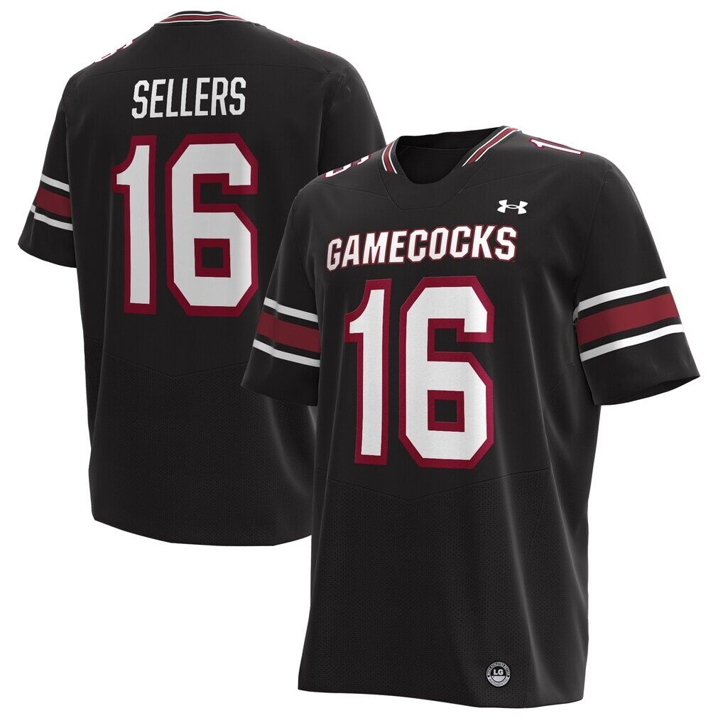 LaNorris Sellers South Carolina Gamecocks Under Armour Alternate NIL Football Replica Player Jersey