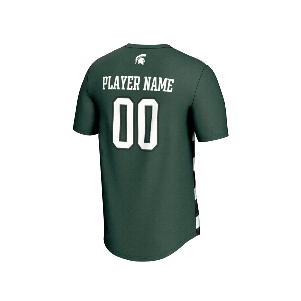 Michigan State Spartans GameDay Greats Unisex Collegiate Men's Soccer NIL Pick-A-Player Fashion Jersey - Green/Black