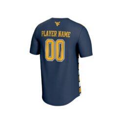 West Virginia Mountaineers GameDay Greats Unisex Collegiate Men's Soccer NIL Pick-A-Player Fashion Jersey - - Front View