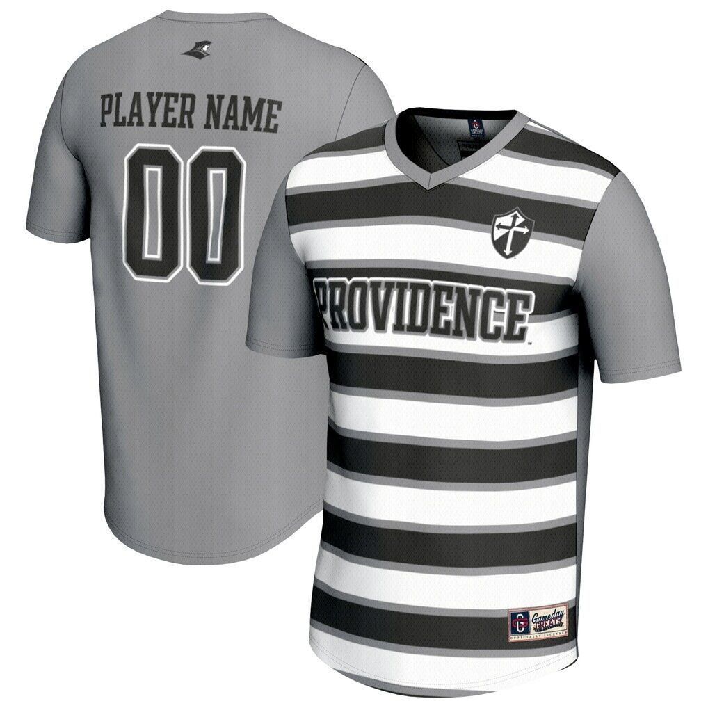 Providence Friars GameDay Greats Unisex NIL Pick-A-Player Collegiate Women's Soccer Lightweight Fashion Jersey - Silver/Black