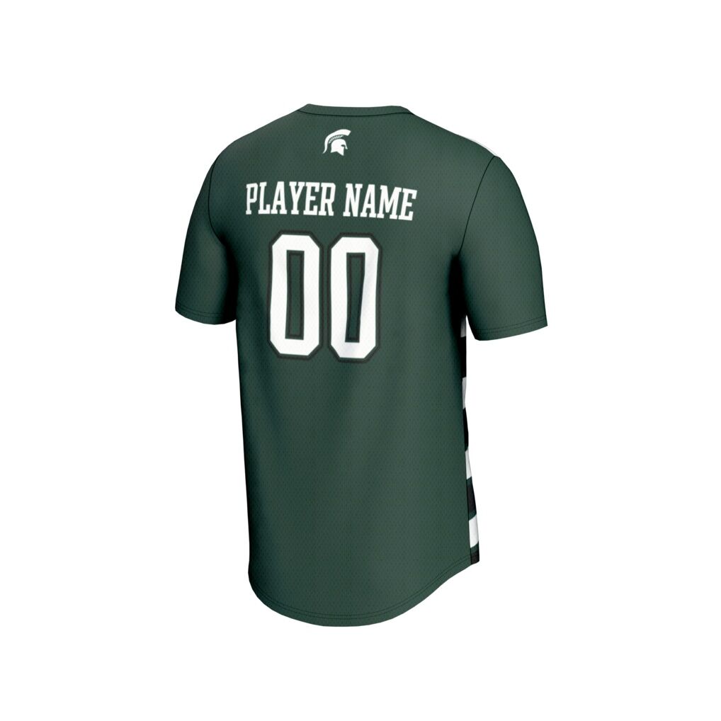 Michigan State Spartans GameDay Greats Unisex NIL Pick-A-Player Collegiate Women's Soccer Lightweight Fashion Jersey - Green/Black