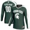 Michigan State Spartans GameDay Greats Unisex NIL Pick-A-Player Lightweight Collegiate Volleyball Fashion Jersey - Green - Front View