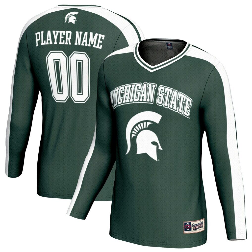 Michigan State Spartans GameDay Greats Unisex NIL Pick-A-Player Lightweight Collegiate Volleyball Fashion Jersey