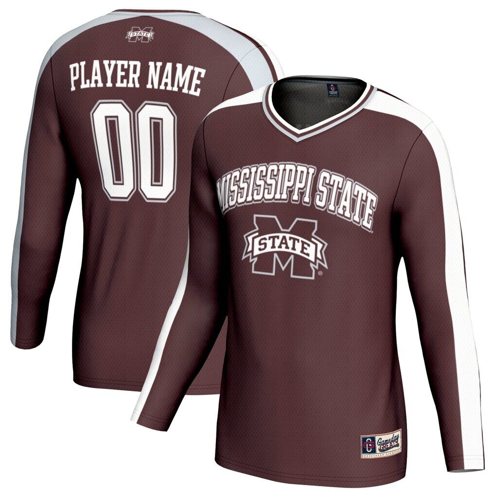 Mississippi State Bulldogs GameDay Greats Unisex NIL Pick-A-Player Lightweight Collegiate Volleyball Fashion Jersey - Maroon