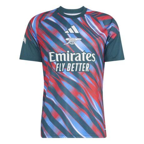 Arsenal adidas 2026/27 Pre-Match Home Training Jersey - Green - Front View