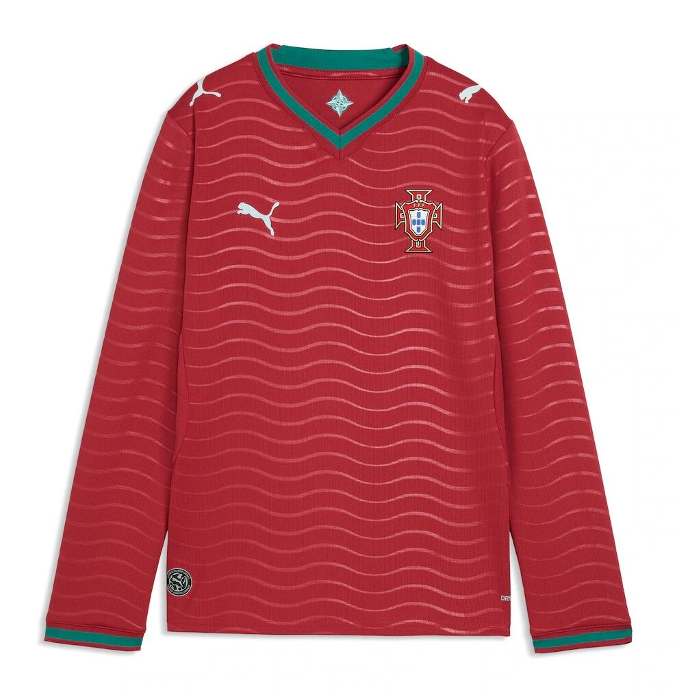 Portugal National Team Puma Youth 2026 Home Replica Long Sleeve Jersey