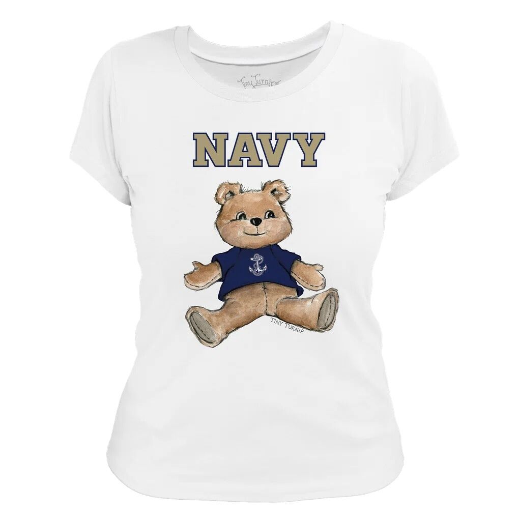 Navy Midshipmen Tiny Turnip Women's Teddy Bear T-Shirt