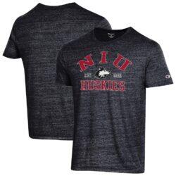 Northern Illinois Huskies Champion Ultimate Triblend T-Shirt - Black - Front View