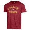 Oberlin Yeomen Champion Ultimate Triblend T-Shirt - Cardinal - Side View
