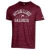 Southern Illinois Salukis Champion Ultimate Triblend T-Shirt - Maroon - Side View