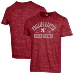 Phillips Exeter Academy Big Red Champion Ultimate Triblend T-Shirt - Maroon - Front View