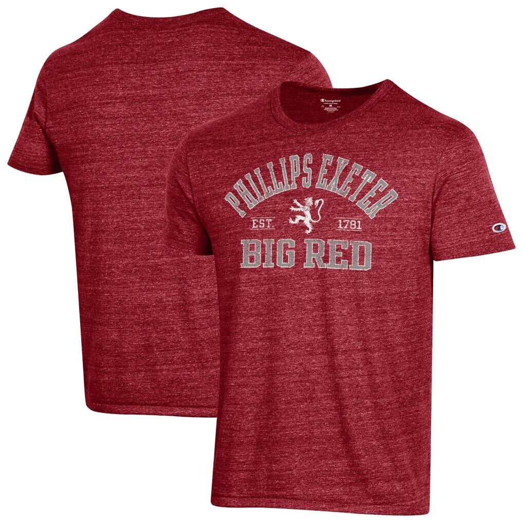 Phillips Exeter Academy Big Red Champion Ultimate Triblend T-Shirt - Maroon