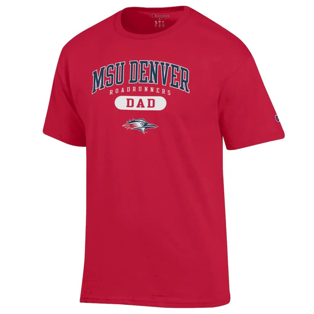 MSU Denver Roadrunners Champion Dad Pill Box Jersey T-Shirt